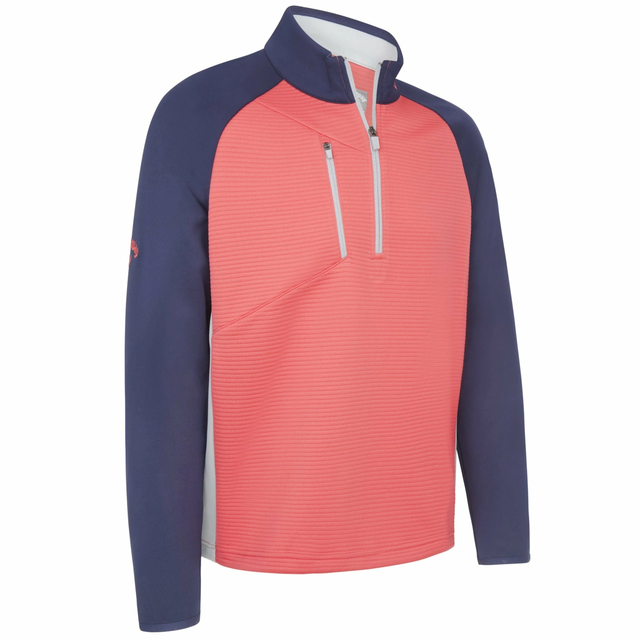 Callaway Ottoman Fleece 1/4 Zip Golf Sweater CGKFB0S3 3 Callaway Ottoman Fleece 1/4 Zip Golf Sweater CGKFB0S3