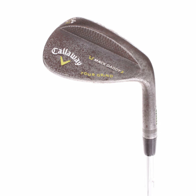 Callaway Mack Daddy 2 Slate Tour Grind Steel Men's Right Hand Lob Wedge 54 Degree 11 Bounce Wedge - Dynamic Gold 3 Callaway Mack Daddy 2 Slate Tour Grind Steel Men's Right Hand Lob Wedge 54 Degree 11 Bounce Wedge - Dynamic Gold