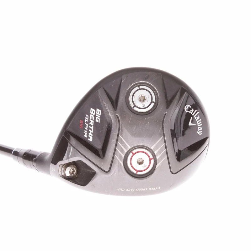 Callaway Big Bertha Alpha 816 Graphite Men's Right Hand Fairway 3 Wood 14 Degree Stiff - Aldila Rogue 110 MSI 70 3 Callaway Big Bertha Alpha 816 Graphite Men's Right Hand Fairway 3 Wood 14 Degree Stiff - Aldila Rogue 110 MSI 70